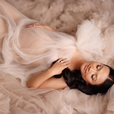 Studio maternity photos San Diego