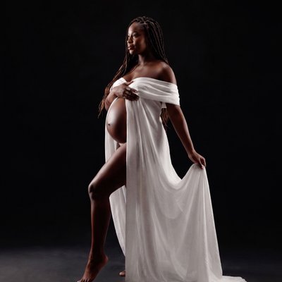 San Diego maternity photography black skin