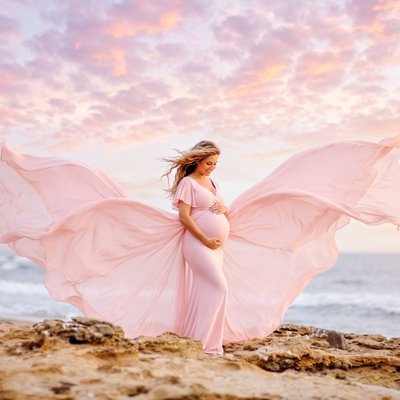 San Diego beach maternity photographer