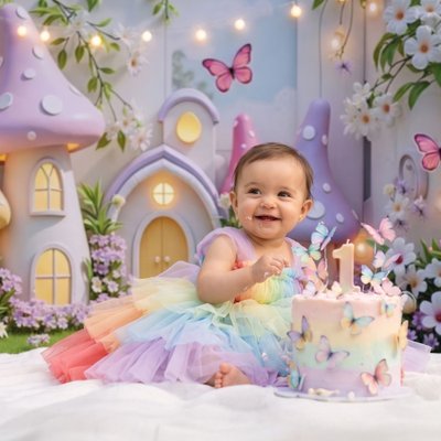 Fairy tale cake smash in San Diego