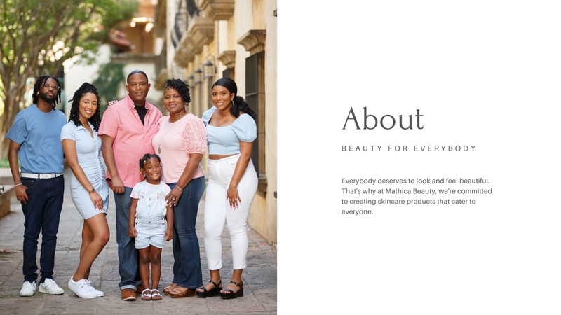 Brown Photographic Beauty Retail Website - About Us