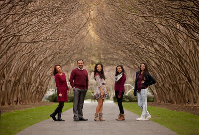 Montoya Family at the Arboretum