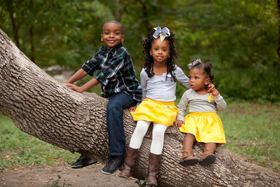 3 Little Cuties Sitting on the Tree