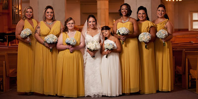 Bridal Party at St Rita Catholic Church