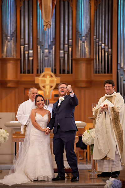 Enthusiastic Groom | St Rita Catholic Church