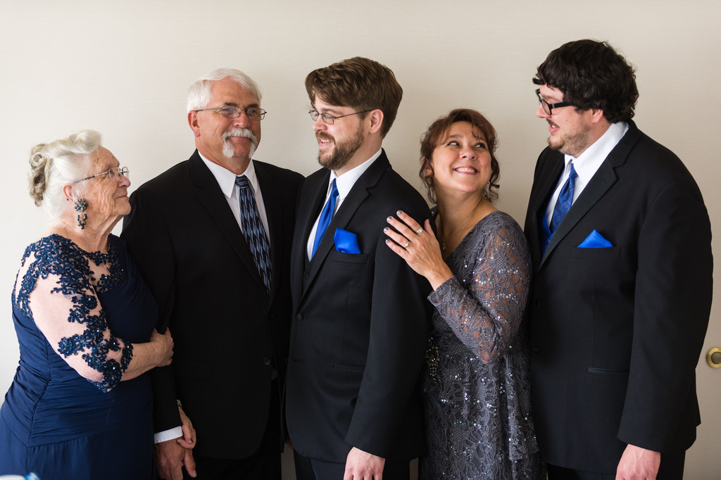 Best Western Inn Madison Wedding Family Portrait