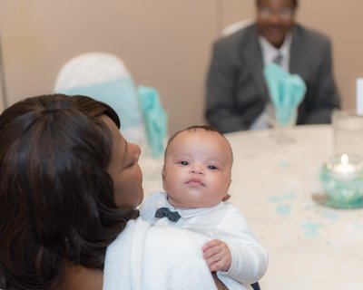 Baby at a wedding