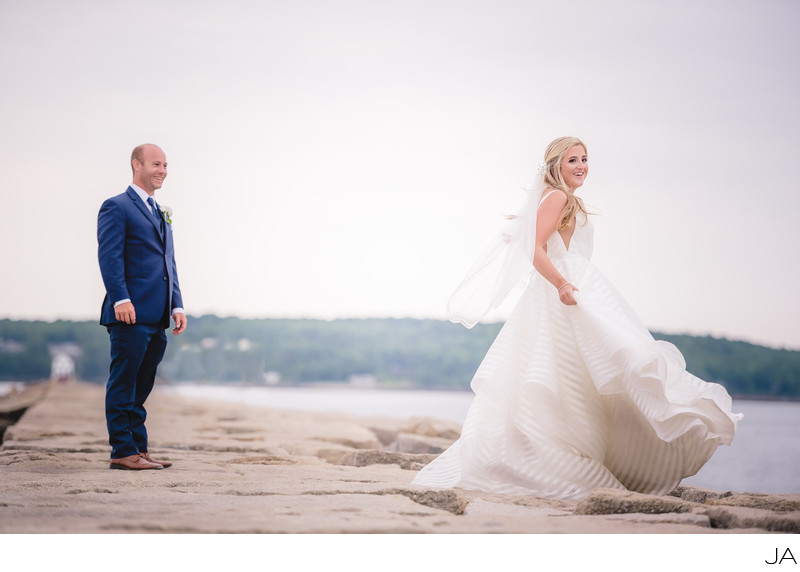 Samoset wedding on the breakwater