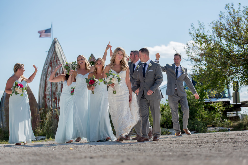 A Maine Wedding Party on Cape Porpoise, Maine
