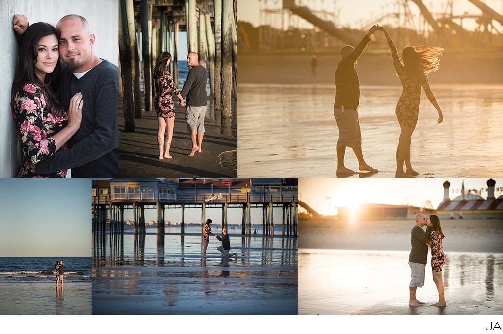 Old Orchard Beach engagement photography