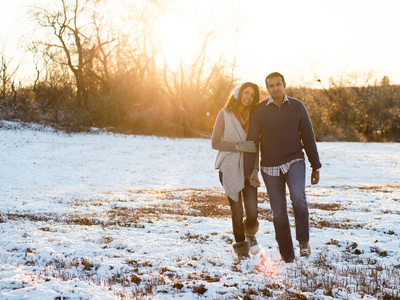 Maine Winter Engagement Session