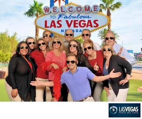 corporate photographer green screen Vegas Sign Glasses