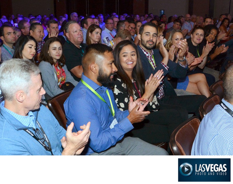 Corporate Photographer -  Audience member applauded