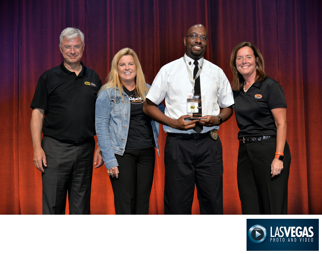 Convention photography of an Awards Ceremony