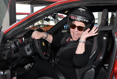 Excited Luxury Sports Car driver at Exotics Racing