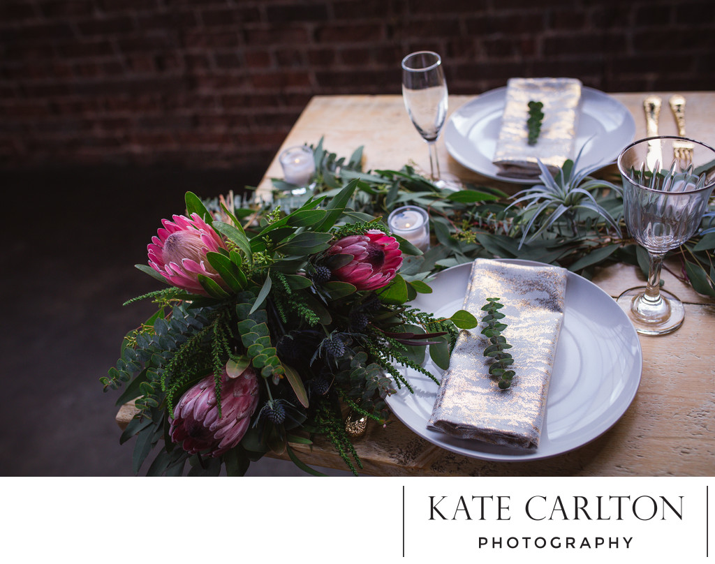 Floral Wedding Place Setting 