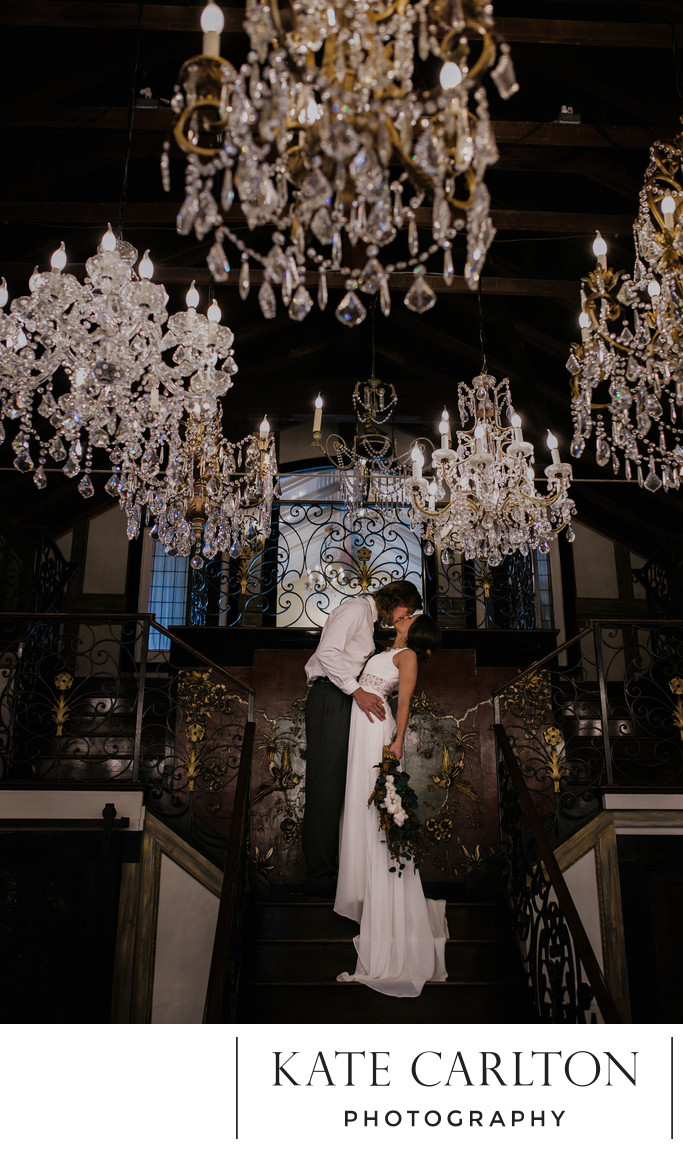 Enchanted Chandelier Barn Wedding