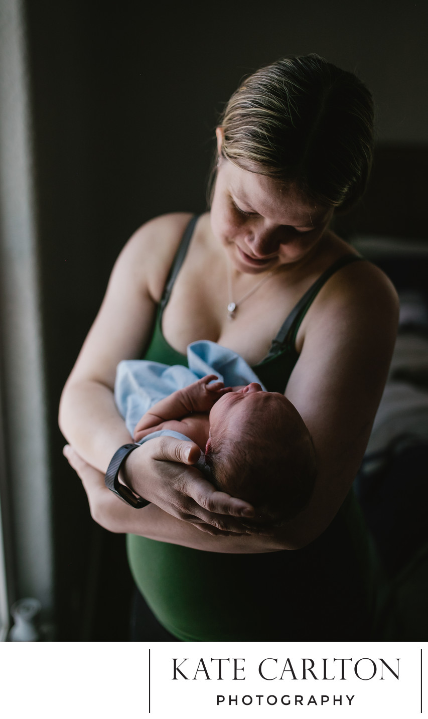 Loving Newborn in First 48 Photography