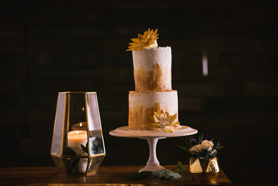 Gold Wedding Cake 