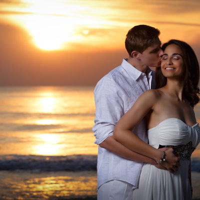 sunset engagement