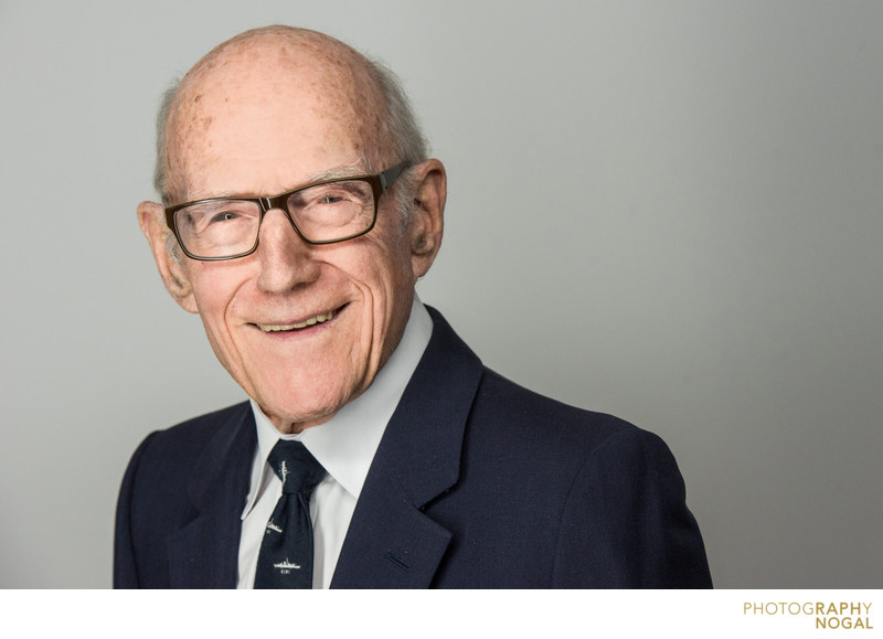 elderly man corporate headshot toronto