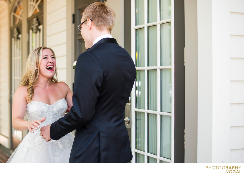 Bride's Reaction to a First Look