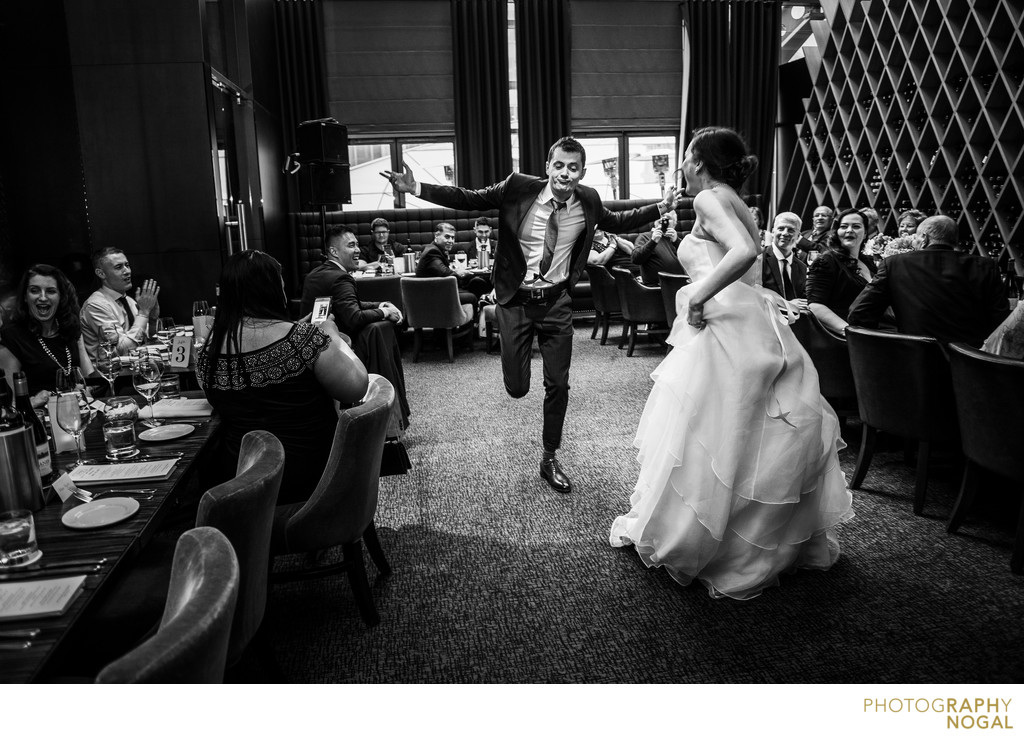 Groom Showing Off His Dance Moves