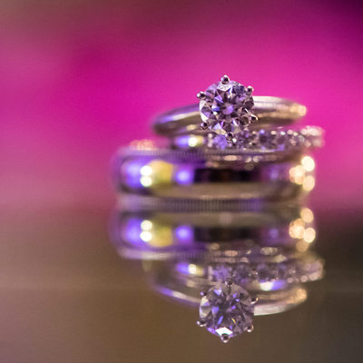 One King West venue detail shots and wedding rings