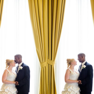 Mixed Race Couple In The Window At King Eddy Hotel