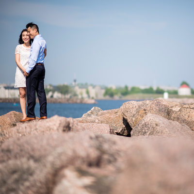 Kensington Ontario, waterfront couple on Lake Ontario