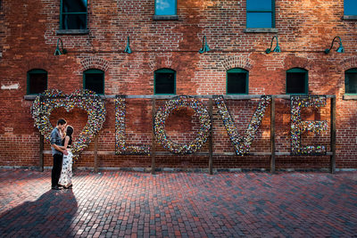 Love Lock Wall In The Distillery District