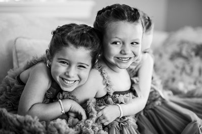 Adorable Flower Girls Laughing