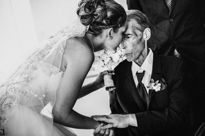 A Moment Between Bride and Ill Father