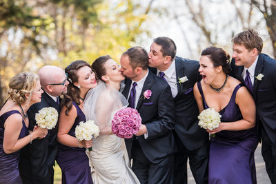 Best Mand Kissing Groom During Couple's Kiss