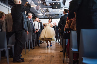 Bride's Funny Walk Down The Isle