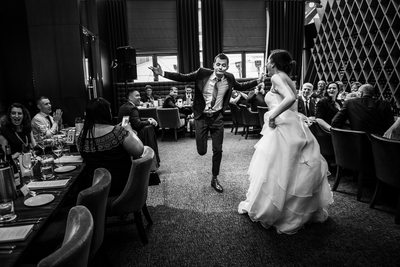 Groom Showing Off His Dance Moves