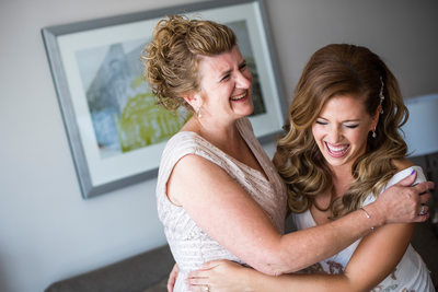 Bride and Mom Giggle Time