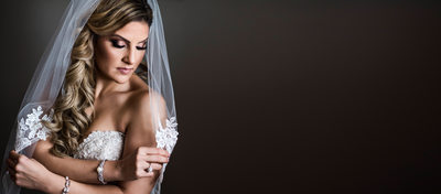 Beautiful Classic Bride Portrait using Window Light