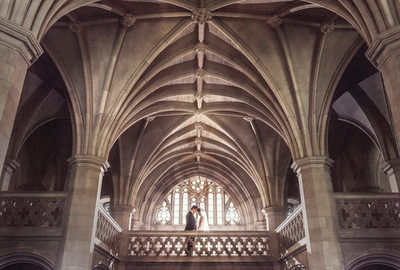 Bride and Groom Knox Collage at University of Toronto