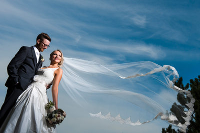 Bride and Groom at the Manor By Peter and Pauls