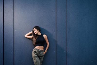 fitness girl portrait