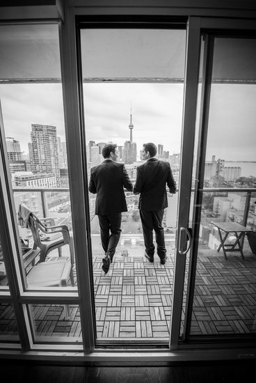 Same Sex Couple Enjoying the View of Toronto