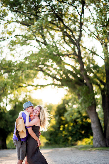 Hugging in the Sunlight at The Beaches in Toronto