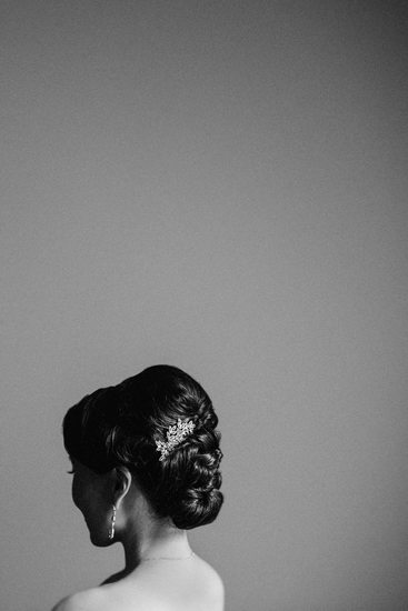 Bride's Hairpiece and Hair