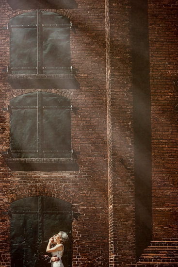 Couple Hug at the Distillery District