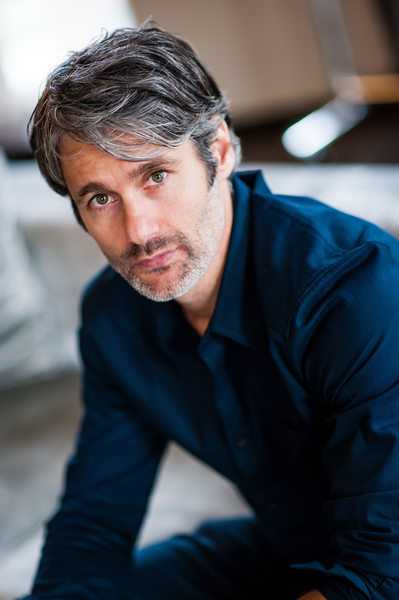 male fashion designer environmental headshot