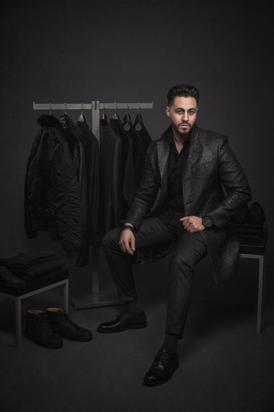 portrait of fashion designer