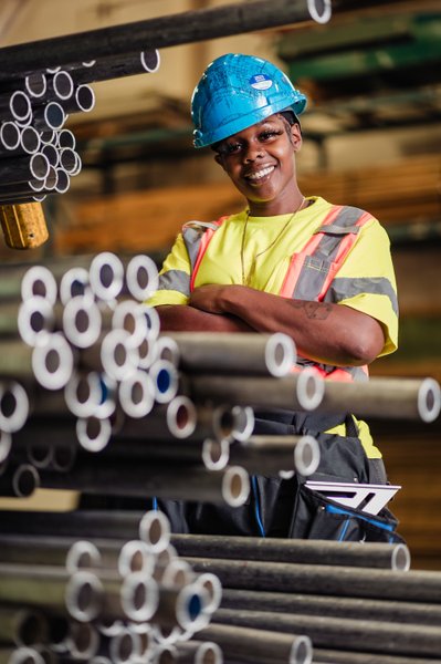 woman carpenter portrait