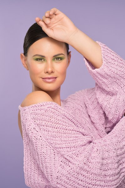 commercial portrait focusing on color