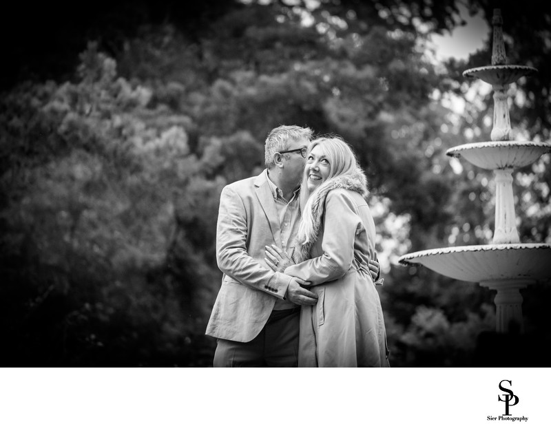 Botanical Gardens Sheffield Engagement Fountain